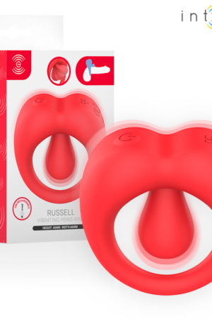 INTENSE - RUSSELL ANILLO VIBRADOR CON ESTIMULACIÓN DE CLÍTORIS ROJO
