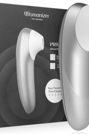 WOMANIZER - PRO VIBRANT ESTIMULADOR DE CLÍTORIS GRIS PLATA