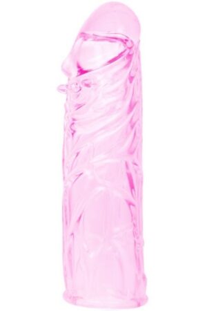 BAILE - PINK STIMULATING SILICONE PENIS COVER 13 CM