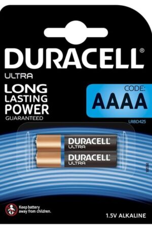 DURACELL - ULTRA POWER BATTERY ALCALINA AAAA MX2500 1,5V 2 UNITS