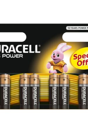 DURACELL - PLUS POWER BATTERY AA LR6 8UNITS