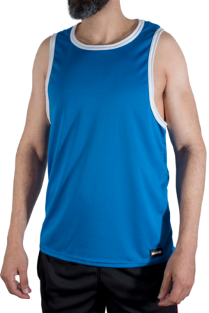 MACHO - CMV002 CAMISETA GYM AZUL S/M