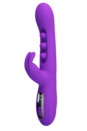 PRETTY LOVE - SABIEN VIBRADOR RABBIT CON ESTIMULACIÓN POR GOLPETEOS Y LED MORADO