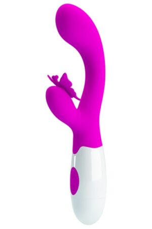 PRETTY LOVE - BUTTERFLY KISS VIBRADOR RABBIT 30 FUNCIONES MORADO