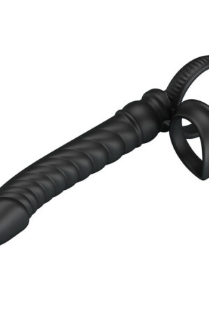PRETTY LOVE - MERRITT VIBRADOR ANAL CON ANILLO Y VIBRACIÓN NEGRO
