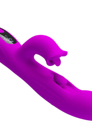 PRETTY LOVE - YALANDA VIBRADOR RABBIT OSCILANTE CON PANTALLA LED MORADO