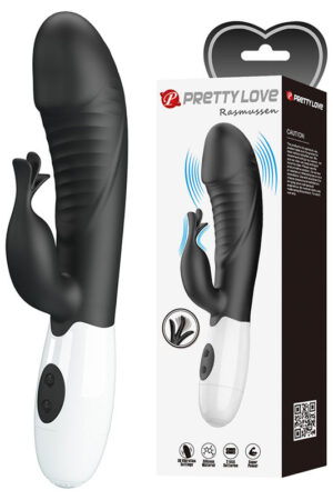 PRETTY LOVE - RASMUSSEN VIBRADOR RABBIT 30 FUNCIONES NEGRO