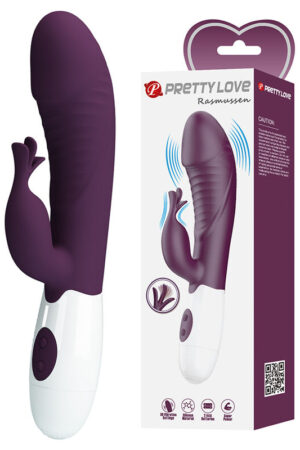 PRETTY LOVE - ROGUE MUSE VIBRADOR RABBIT 30 FUNCIONES MORADO