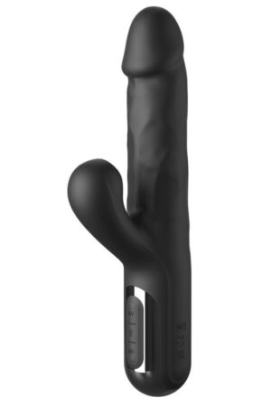 FETISH FANTASY SERIES - VIBRADOR RABBIT SONIX SILICONE THRUSTER NEGRO