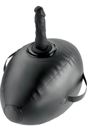 FETISH FANTASY SERIES - HINCHABLE BODY DOCK CON DILDO NEGRA 41.9 CM