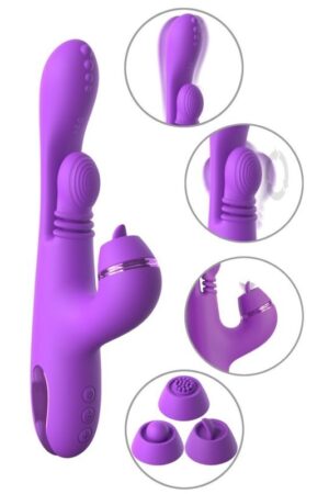 FANTASY FOR HER - VIBRADOR RABBIT INTIMOTION PULSE PRO VIBE MORADO