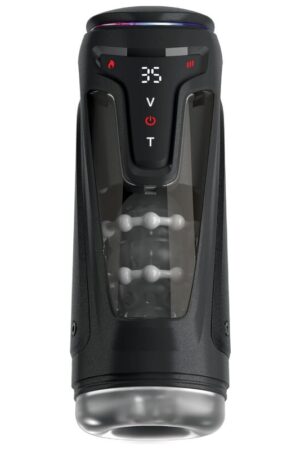 PDX ELITE - MASTURBADOR AUTOMÁTICO MOTO-BATOR PRO THRUSTING STROKER VIBRADOR Y CALOR 26.5 CM