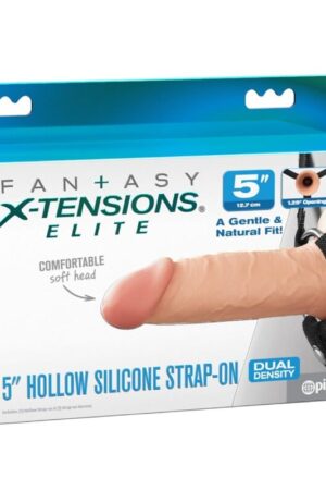FANTASY X-TENSIONS - ARNÉS CON DILDO HUECO REALÍSTICO ELITE 12.7 CM
