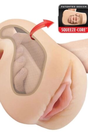 PDX PLUS - MASTURBADOR VAGINA REALÍSTICA PUSSY POUNDER SQUEEZE STROKER 18 CM