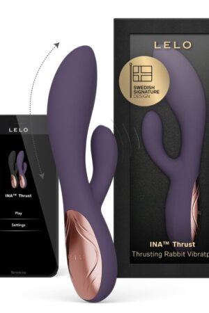 LELO - INA THRUST VIBRADOR RABBIT CON EMPUJE MORADO