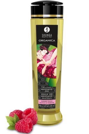 SHUNGA - ACEITE DE MASAJE ORGÁNICO FRAMBUESA 240 ML