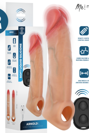 MR INTENSE - ARNOLD L VIBRADOR FUNDA PENE SILICONA CONTROL REMOTO 16 CM -Ø- 4.5 CM
