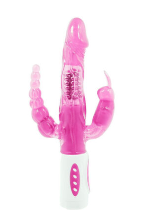 BAILE - PRETTY BUNNY TRIPLE VIBRADOR ROTADOR