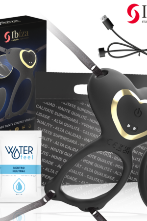 IBIZA - HEART PANTY COUPLE VIBRATOR REMOTE CONTROL