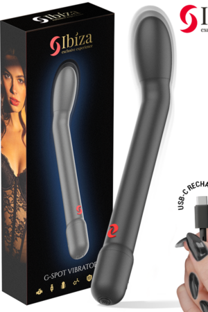 IBIZA - BLACK G-SPOT VIBRATOR WITH VIBRATION