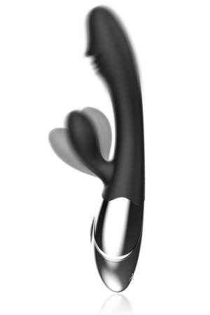 BLACK&SILVER - KALEB VIBRADOR RABBIT SILICON MILTI FUNCION