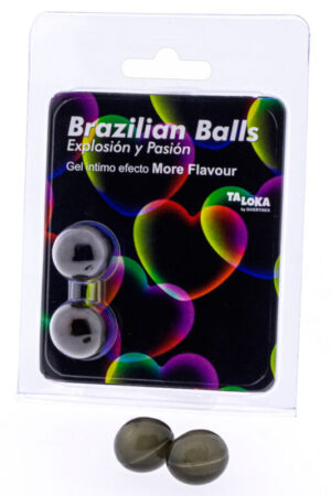 TALOKA - BRAZILIAN BALLS GEL EXCITANTE EFECTO MORE FLAVOUR 2 BOLAS