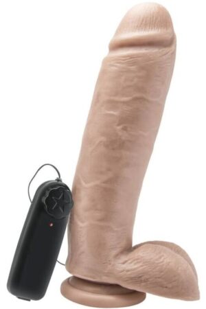 GET REAL - DILDO 25,5 CM CON TESTÍCULOS VIBRADOR NATURAL