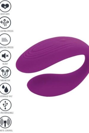 XOCOON - BOUND LOVE COUPLES VIBRATOR PURPLE