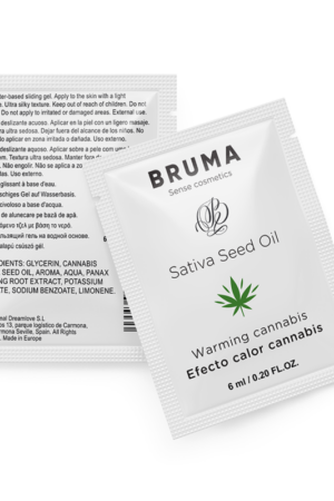 BRUMA - SATIVA SEED OIL SLIDING GEL WARMING CANNABIS FLAVOR 6 ML