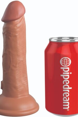 KING COCK - ÉLITE DILDO REALÍSTICO SILICONA 15.2 CM CARAMELO