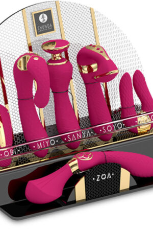 SHUNGA - EXPOSITOR 6 MASAJEADORES ÍNTIMOS FUCSIA