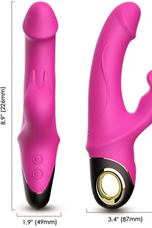 ARMONY - METEROR DILDO VIBRADOR RABBIT ROTADOR FUCSIA
