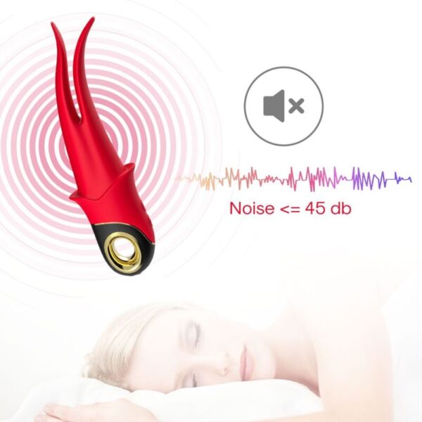 ARMONY - SHADOW VIBRATOR DOUBLE-HEAD TEASING RED - Image 5