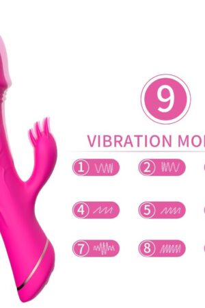 ARMONY - DILDO VIBRATOR RABBIT SILICONE FUCHSIA
