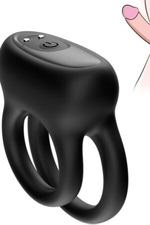 ARMONY - DOBLE ANILLO VIBRADOR NEGRO
