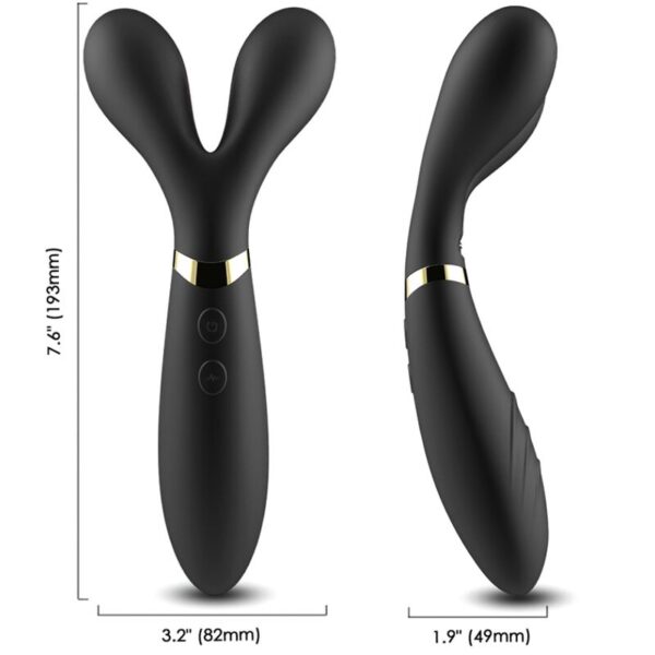 ARMONY - Y-WAND MASSAGER  VIBRATOR DOUBLE HEAD BLACK