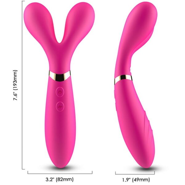 ARMONY - Y-WAND MASSAGER  VIBRATOR DOUBLE HEAD FUCHSIA