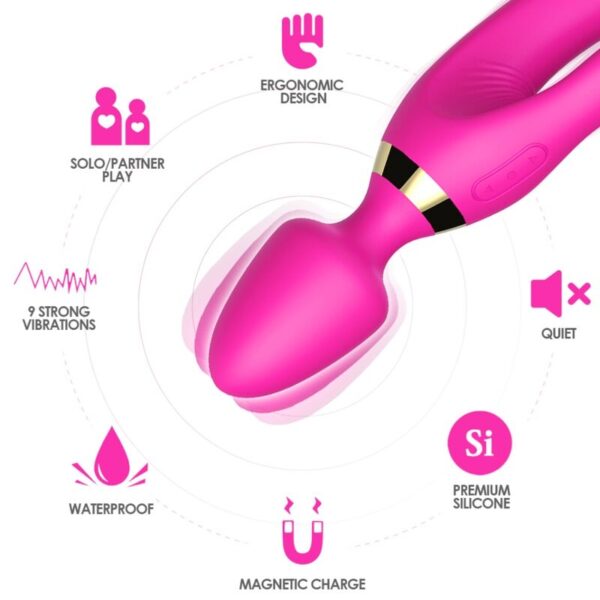 ARMONY - MASSAGER  VIBRATOR RABBIT FUCHSIA - Image 3