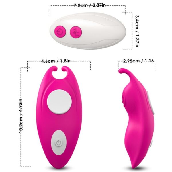 ARMONY - HONEYBEE WEARABLE PANTIES VIBRATOR G-SPOT REMOTE CONTROL FUCHSIA - Image 4