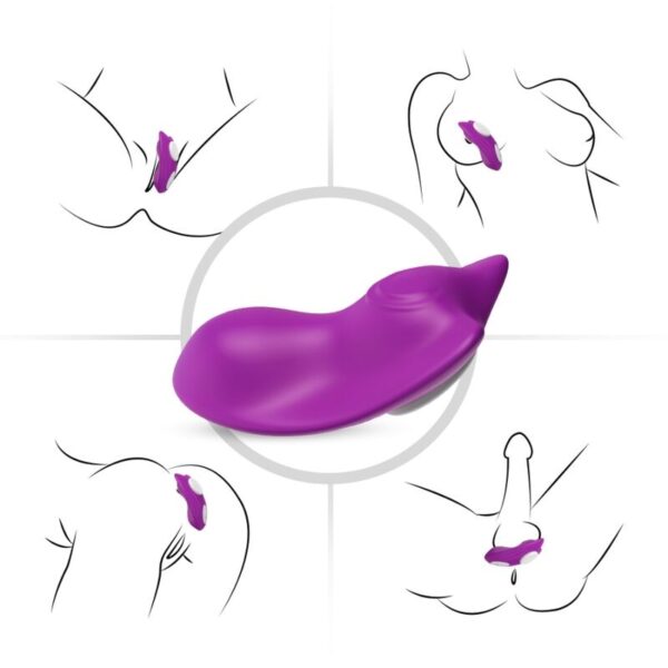 ARMONY - BUTTERFLY WEARABLE PANTIES VIBRATOR REMOTE CONTROL PURPLE - Image 2