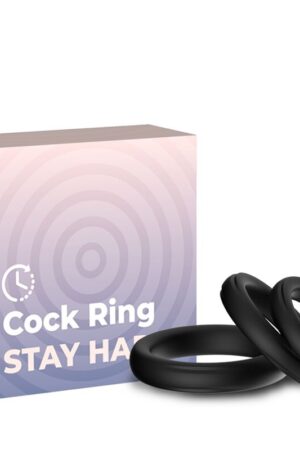 ARMONY - TRIPLE SILICONE RING BLACK