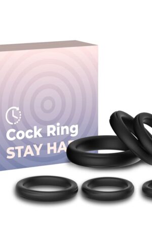 ARMONY - LOCK RINGS SILICONE BLACK