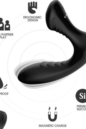 ARMONY - STORM VIBRATOR ANAL PROSTATE & PLUG REMOTE CONTROL BLACK