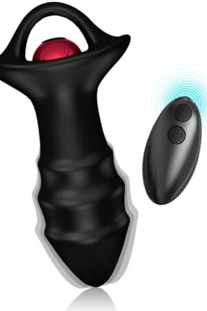 ARMONY - KYLIN DEDAL VIBRADOR & PLUG ANAL CONTROL REMOTO NEGRO