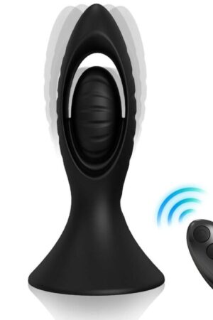 ARMONY - VIBRATOR & ANAL PLUG SILICONE BLACK