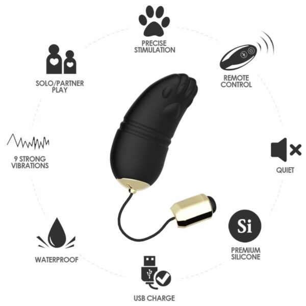 ARMONY - KITTY EGG VIBRATOR G-SPOT REMOTE CONTROL BLACK - Image 2