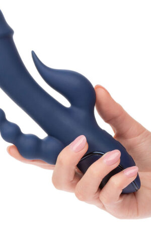CALEXOTICS - VIBRADOR TRIPLE ORGASM AZUL