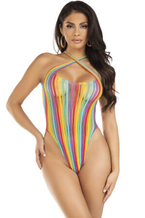 LEG AVENUE - BODY CRUZADO MULTICOLOR