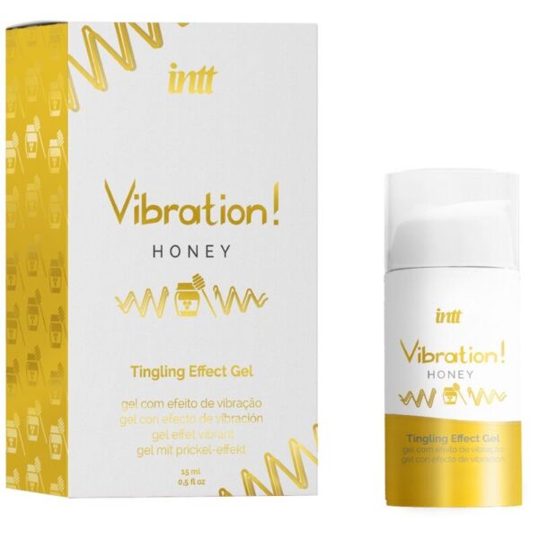 INTT - POWERFUL INTIMATE STIMULANT HONEY LIQUID VIBRATOR GEL 15 ML - Image 2