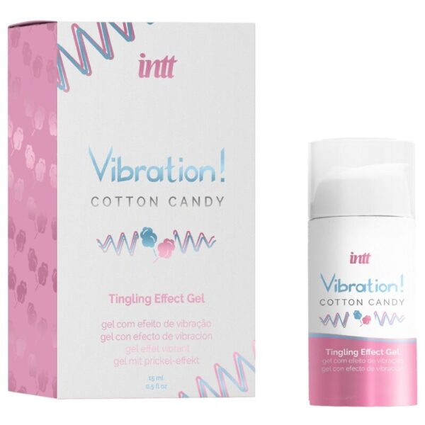 INTT - POWERFUL INTIMATE STIMULANT COTTON CANDY LIQUID VIBRATOR GEL 15 ML - Image 2